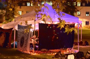 You can set up your own canopy on the field to have substance-free fun