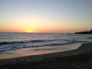 Look at the beach! Wow. Such sunset. Much pretty. 