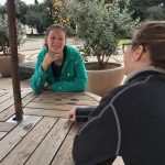 Daphne with Sister at Smith Campus Center