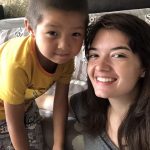 Dakota with host brother