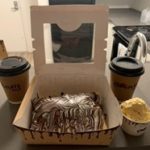treats and coffee cups