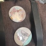 buttons on a satchel